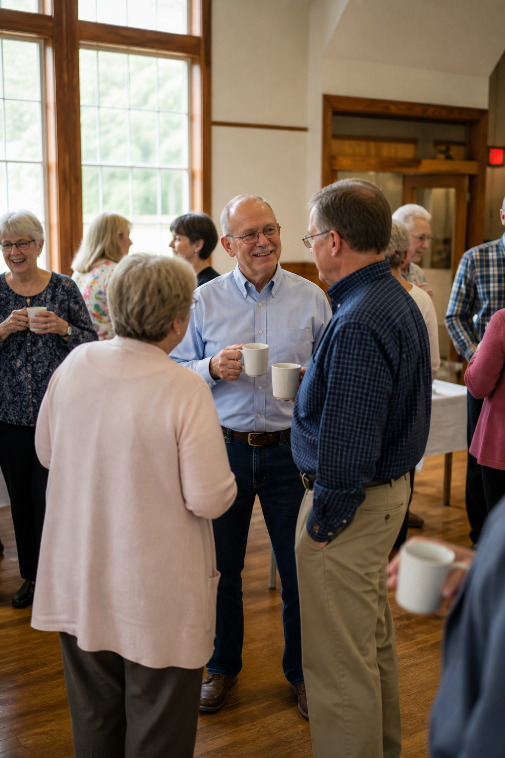 Placeholder: fellowship after service